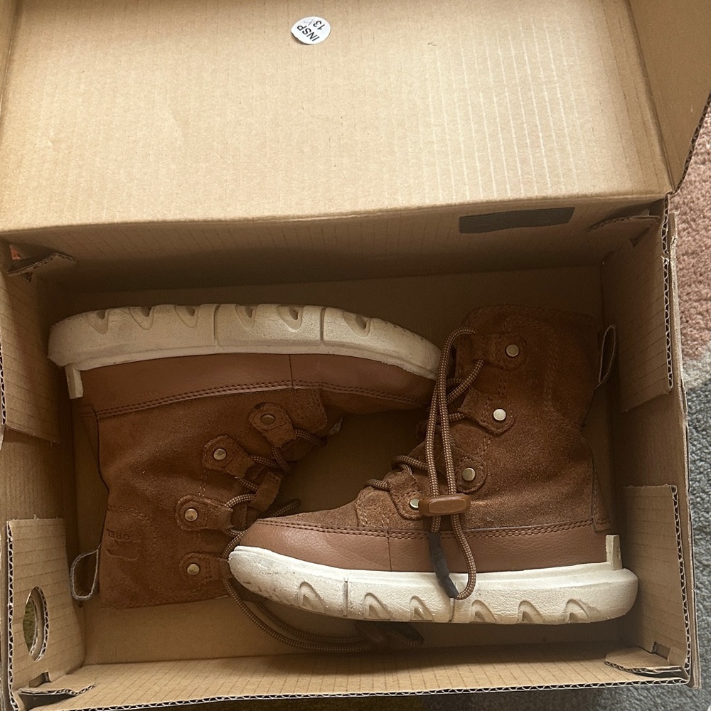 Sorel kids Brown Suede High-Top Boots